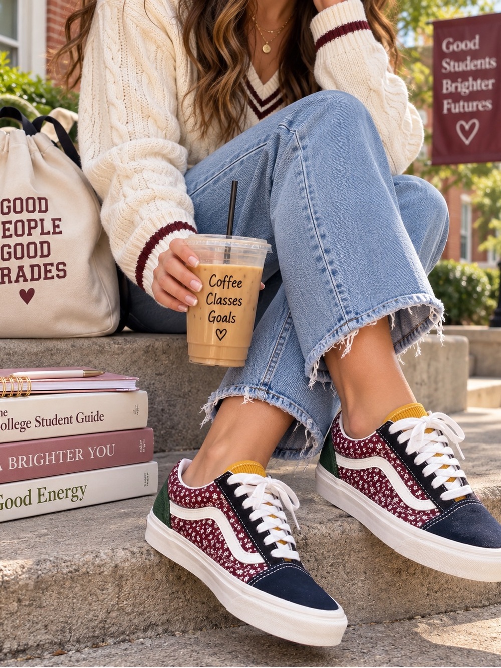 Authentic Vans Old Skool 36 DX Floral Women’s 8